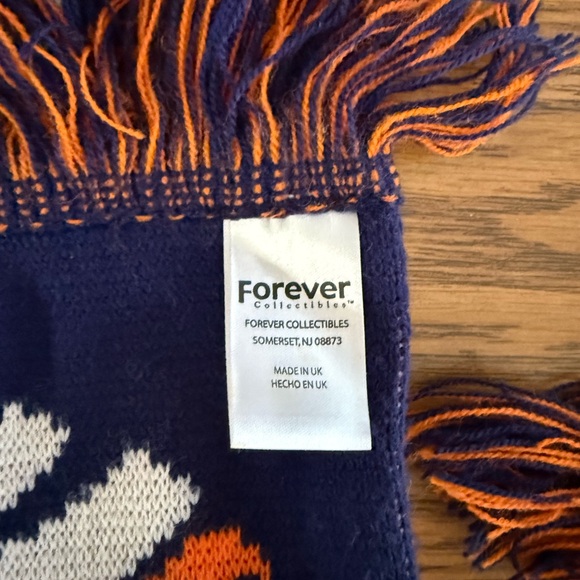 2014 Super Bowl Denver Broncos Forever Collectibles Navy and Orange Scarf NFL - Picture 5 of 5